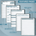 thumbnail image 6 of Ensight 2026 Appointment Book and Planner 6.5" x 8.5" Large Hourly Weekly Daily Schedule Book with Tabs, 30 Minute Time Slots, Floral Calendar Organizer Jan 2026–Dec 2026 Appointment Planner - Floral, 6 of 7
