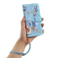 thumbnail image 5 of Compatible with Samsung Galaxy S21 FE 5G Vintage Flower Wallet Case Magnetic Closure Cover with Card Slots, 5 of 5