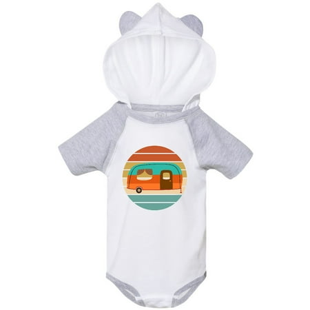 

Inktastic Camping Vacation Camper Trailer Retro Gift Baby Boy or Baby Girl Bodysuit