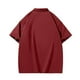 thumbnail image 3 of pstuiky camisetas de manga corta para hombre, Camiseta holgada con cuello de listones para hombre Blusa holgada con cuello en V ropa de hombre l, 3 of 3