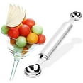 thumbnail image 2 of Double Ended Headed Fruit Icecream Ball Spoon Melon Baller Parisienne Scoop 30mm, 2 of 4