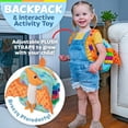 thumbnail image 4 of Buckle Toys - Breezy Pterodactyl Dinosaur Backpack - Educational Pre-K Learning Activity Toy - Develop Fine Motor Skills - Great Gift for Toddlers and Kids, 4 of 7