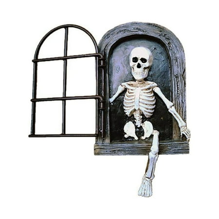 

Window Skeleton Man Garden Decoration Outdoor Sculpture Resin Pendant Crafts
