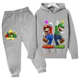 thumbnail image 1 of Sudadera con capucha de Super Mario Bros para niños y niñas, conjunto de Sudadera con capucha de dibujos animados para bebés, ropa con capucha de Anime, Jersey de manga larga y pantalones, 1 of 1
