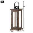 thumbnail image 5 of Farol de madera Lantern Koehler Home Decor Perfect Lodge, 5 of 5