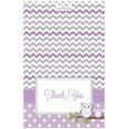 thumbnail image 2 of Purple Owls Baby Shower Thank You Cards and Envelopes - 50 Count, 2 of 2