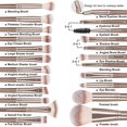 thumbnail image 4 of Make up Brushes, 20 Pcs Professional Makeup Brushes Set Foundation Eyeshadow Blush Brush,Travel Kabuki Blending Concealers Face Powder Eye Makeup Brush Sets with Gift box, 4 of 4