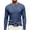 Blue, variant on CCRFTGI Henley Shirts for Men Soft Stretch Four Button Slim Classic Golf Long Sleeve Shirts Tops Blue L
