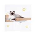 thumbnail image 1 of Wall-Mounted Cat Hammock, Cat Shelf and Perch for Wall, Cat Wall-Mounted Bed Furniture for Sleeping, Playing, Lounging, Natural, 1 of 5