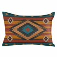 thumbnail image 2 of Aztec Southwest Throw Pillow Cover, Pillowcase Protectors with Zipper, Breathable Decorative Lumbar Pillow Case Cover, Vintage Geometric Farmhouse Art Pillow Shams for Couch Sofa 16x24Inch, 2 of 8
