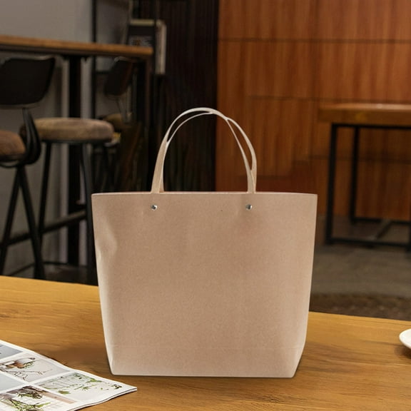 JollyMart Kraft Paper Gift Bag Storage Bag  14.5x11in Brown Paper Tote for Birthday,Holiday Present Wrapping,Reusable Eco-Friendly Packaging