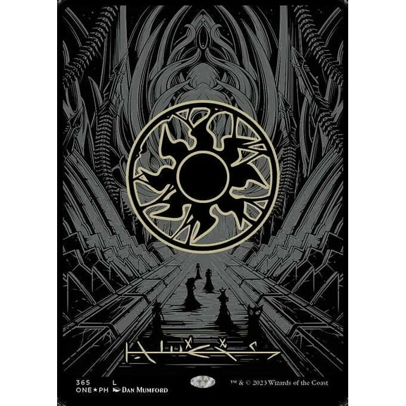 MtG Phyrexia: All Will Be One Common Plains (Oilslick Foil) #365