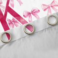 thumbnail image 4 of jejeloiu Bowtie Monogrammed K Curtains Pack of 2 (42x84 Each),Cartoon Bow Knot Curtains Blackout,Pink Kawaii Bowknot Bedroom Curtains For Girl Teens,Ultra Soft Bedroom Decor, 4 of 6