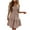 summer dresses for women-Khaki, variant on Homenesgenics Womens Dresses under $10.00 Women's Summer Solid Color Short Sleeve Dress one Shoulder Dress Tiered Ruched Smocked Black XXXL