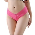 thumbnail image 2 of HUPOM No Show Panties For Women Seamless Underwear For Women In Clothing Thong Leisure Tie Seamless Waistband Pink L, 2 of 9