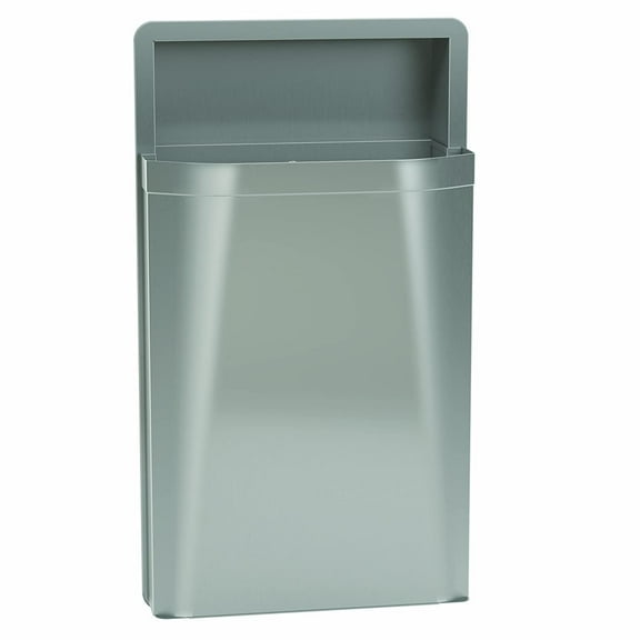 Bradley 3A05-103600 - Diplomat Waste Receptacle 18 gallon - Semi-Recessed