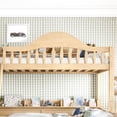 thumbnail image 4 of Leumius Twin over Full Bunk Bed with Storage Drawers, Chic Curved Guardrail & Side Storage Shelves, Bunk Bed Frame with Ladder Natural, 4 of 9