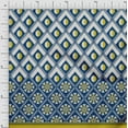 thumbnail image 1 of oneOone Georgette Viscose Blue Fabric Geometric Panel Fabric For Sewing Printed Craft Fabric By The Yard 42 Inch Wide, 1 of 3