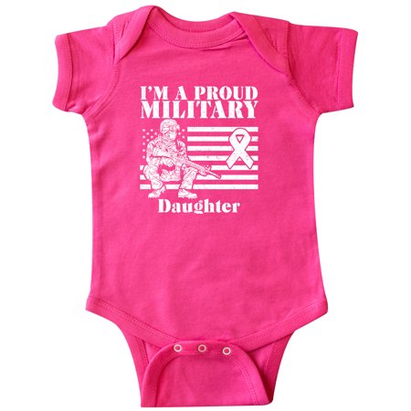 

Inktastic Proud Military Daughter Red Friday Gift Baby Girl Bodysuit
