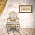 thumbnail image 3 of Marrott, Stephanie 14x8 Gold Ornate Wood Framed with Double Matting Museum Art Print Titled - Live Simply, 3 of 4