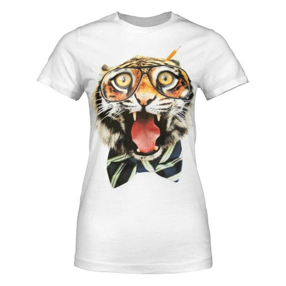 Goodie Two Sleeves Womens Braingal Tiger T-Shirt