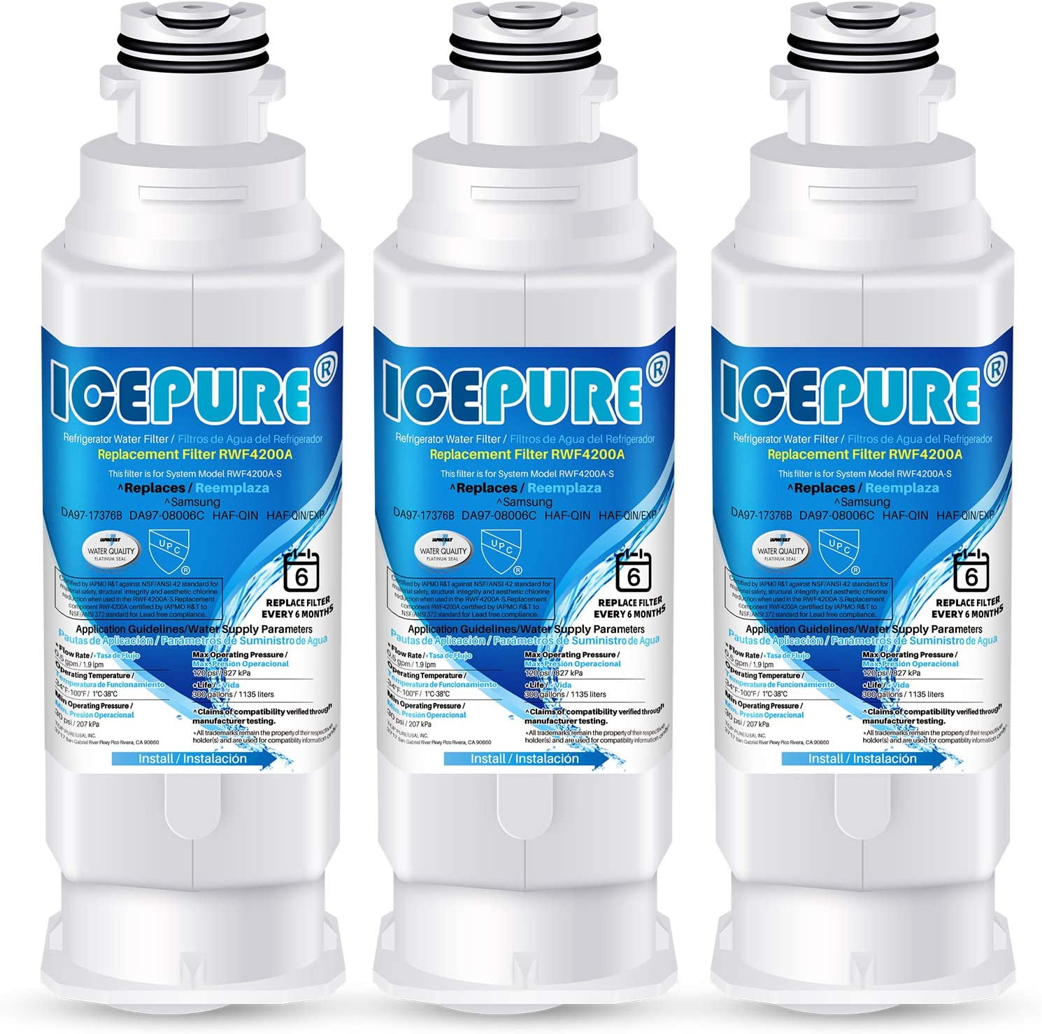 ICEPURE DA9717376B Replacement for Samsung HAFQIN/EXP Refrigerator