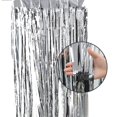 thumbnail image 2 of 100x200cm Parti Rideau Brillant Uniforme Couleur Aluminium Adhésif Frange Rideau pour Parti, 2 of 8
