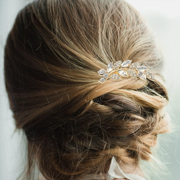 OUNONA  Headpiece for Women Hair Accessories Bride Fancy Hairpin Accessory Bridesmaid Golden