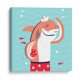 thumbnail image 1 of Cuadro decorativo - "HOLA, NIÑO", DICE EL TIBURÓN, Najesi 20x20 Canvas Lab Ilustraciones, Niños,, 1 of 2