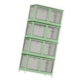 thumbnail image 5 of Portable Closet Wardrobe Closet Dustproof Cover Freestanding Large Capacity Wardrobe Storage Box for Cloakroom Bedroom Shirts Shoes Garments green, 5 of 8