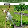 thumbnail image 3 of Tree Trunk Protector, 12 Pcs Metal Tree Guards Trunk Protector with Glove & Metal Stakes & Zip Ties, 6 Pack Mesh Tree Bark Protector, Plant Protectors from Deer Animals Mowers Trimmers, 3 of 10