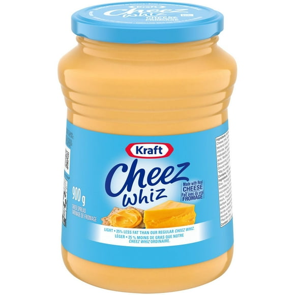 Kraft Cheez Whiz Light Cheese Spread, 900g