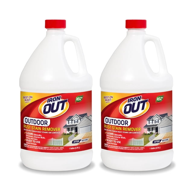 Quitamanchas de óxido IRON OUT Liquid, 3,78 L, paquete de 2 unidades, premezclado