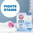 thumbnail image 3 of 5in1 Power Sheets Laundry Detergent, Free & Clear, 50 Count, up to 100 Small Loads, 3 of 5