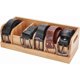thumbnail image 1 of Organizador de cinturones de madera de 34,8 x 15 x 10 cm con 6 compartimentos., 1 of 6
