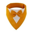 thumbnail image 1 of Zhuge Bandana para perros 1 pieza, mezcla de poliéster ligera de secado rápido, baberos tipo bufanda triangular, pañuelo ajustable para perros, regalo para mascotas, M, naranja, 1 of 3