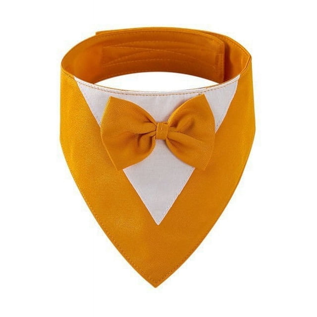 Zhuge Bandana para perros 1 pieza, mezcla de poliéster ligera de secado rápido, baberos tipo bufanda triangular, pañuelo ajustable para perros, regalo para mascotas, M, naranja