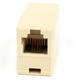 thumbnail image 2 of 5 Pieces Beige Plastic RJ11 6P4C Female/Female Telephone Cable Inline Connector, 2 of 6