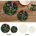 thumbnail image 4 of Coolnut Wildflowers Mushrooms Trivets Pot Holders Set of 2 Potholders for Kitchens Pure Cotton Thread Weave Trivets,Hot Pads for Kitchens,Coasters,Placemats,Spoon Rest for Cooking Home Decor, 4 of 7