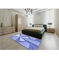 thumbnail image 5 of Ahgly Company Machine Washable Indoor Rectangle Transitional Jeans Blue Area Rugs, 6' x 9', 5 of 7