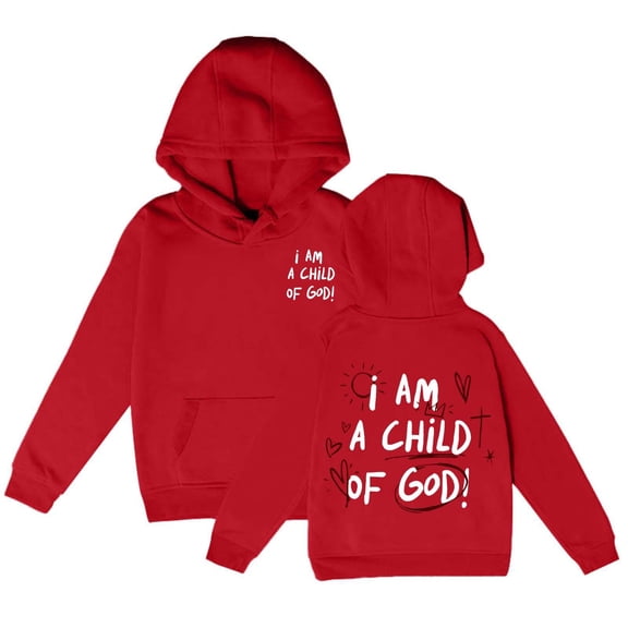 FINALGANG Girls Hoodie Kids Letter Prints Loose Fit Sweatshirt Autumn Winter Long Sleeve Kangaroo Pockets Pullover For Daily Wear Soft Top