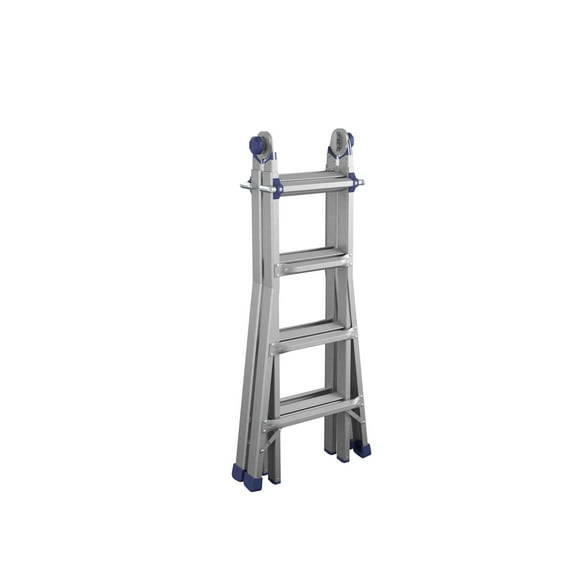 COSCO 18ft Reach Height Aluminum Multi-Position Ladder ,300 lb. Load Capacity Type IA Duty Rating