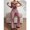cameo brown, variant on Women's home wear striped bandeau set