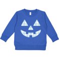 thumbnail image 2 of Inktastic Plaid Pumpkin Face Halloween Checkered Print Toddler Sweatshirt, 2 of 4