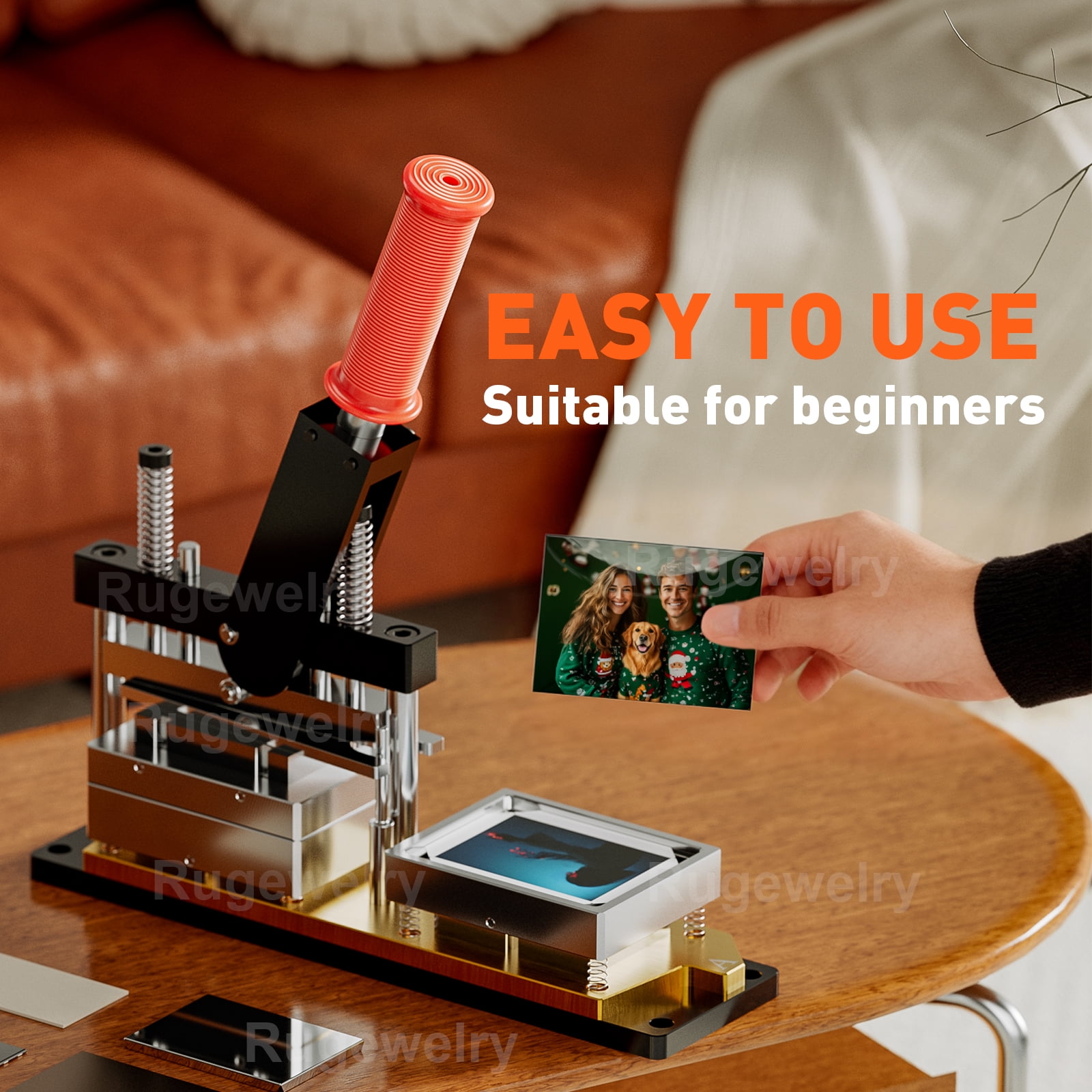 Magnet Maker Machine Kit 2.5x3.5inch DIY Photo Magnet Making Machine+Paper Cutter+100 Sets Supplies