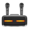thumbnail image 4 of Powerful  Karaoke Machine, Support Multiple Playback Modes Portable Karaoke Speaker System Silver Black  For Lecture     For Party , 4 of 8