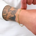 thumbnail image 2 of Nuragold 14k Real Yellow Gold Solid Mariner 5mm Chain Anchor Link Bracelet (7"-9") Italian Jewelry for Men, 2 of 10