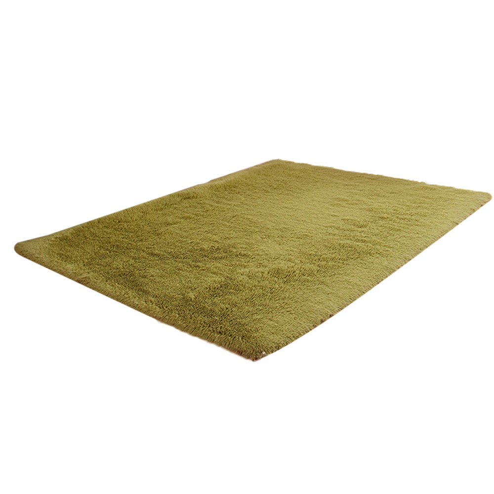 Fluffy Rugs AntiSkid Shaggy Area Rug Dining Home Carpet Floor Mat Army