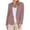 Pink, variant on Dgankt Womens Blazer Women's Soild Color Casual Long Sleeve Lapel Button Slim Work Office Blazer Jacket