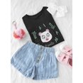 thumbnail image 3 of Happy Panda Face T-Shirt Toddler -Image by Shutterstock,  3 Toddler, 3 of 4